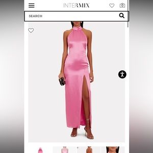 NICHOLAS Ramina Halter Neck Gown size 0 pink maxi dress